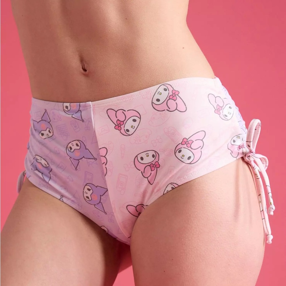 My Melody &‎ Kuromi Split Swim Bottoms Hot Topic Sanrio